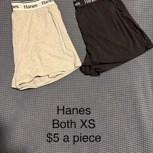 Hanes Black and Gray Skirt Set XS